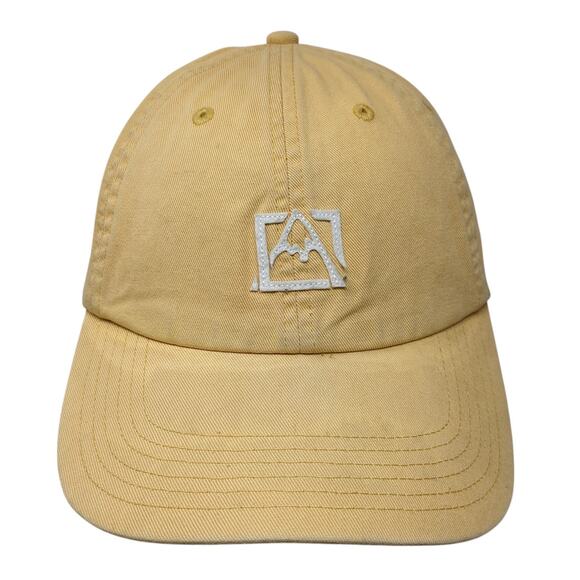 Avalanche Slideback Baseball Cap Yellow One Size Adjustable Embroidered 6 Panel - Picture 1 of 9
